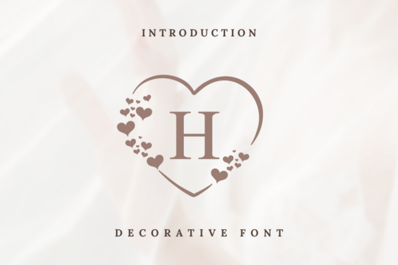 Beautiful Heart Monogram Font