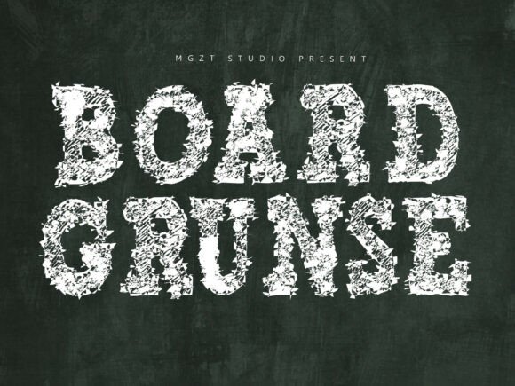 Boardgrunse Regular: A Font for Creative Business