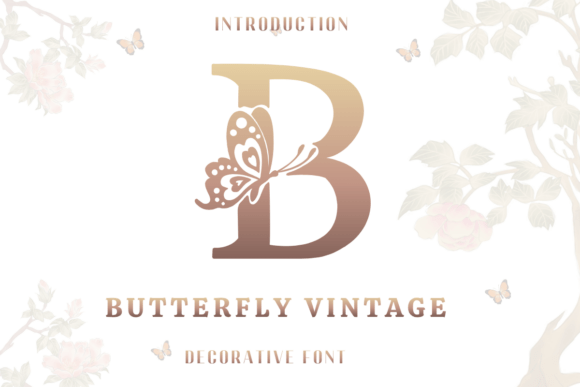Butterfly Vintage Font for Creative Marketing