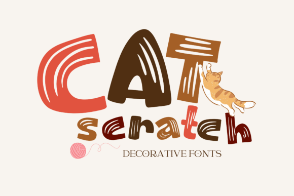 Cat Scratch Font for Creative Design