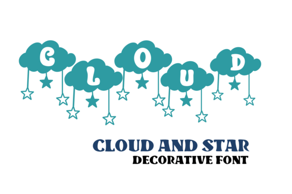 Cloud and Star Font: Creative Typography for Digital Marketing