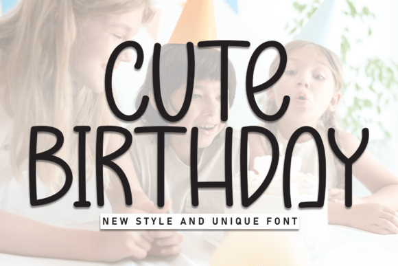 Cute Birthday Font for Web Design