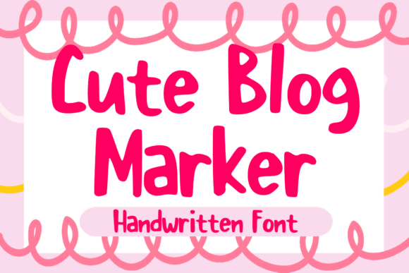 Cute Blog Marker Font Review