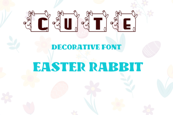 Cute Easter Rabbit Font