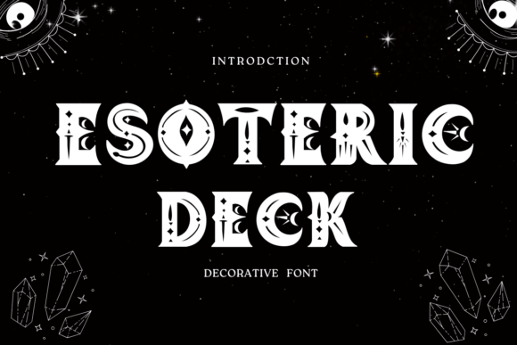Esoteric Deck: A Decorative Font for Creative Projects