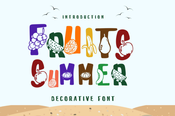 Fruits Summer Font for Business
