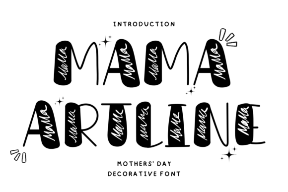 Mama Artline Font for Creative Design