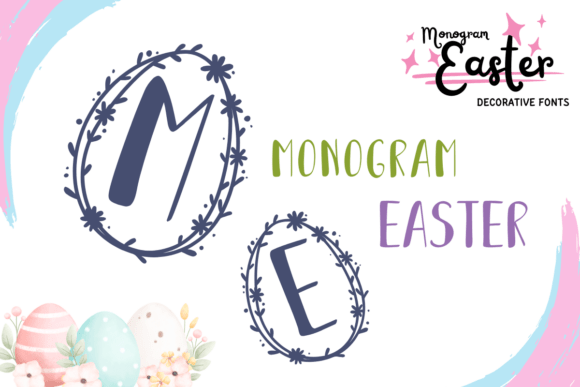 Monogram Easter Font for Web Design