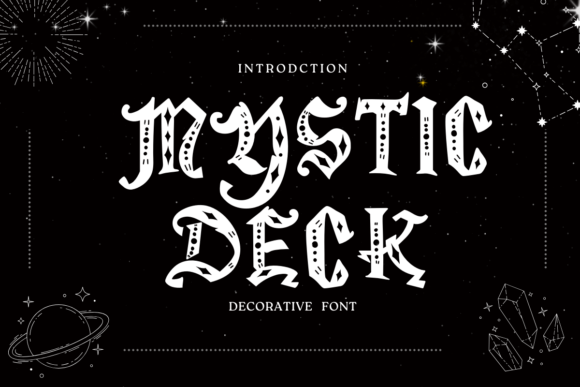 Mystic Deck: A Decorative Font for Web Design