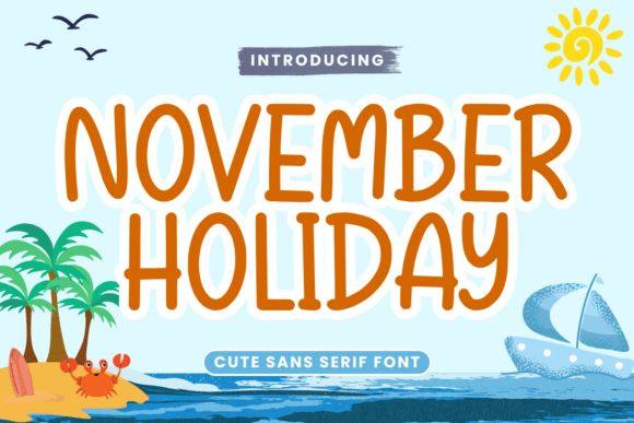 November Holiday Font for Business