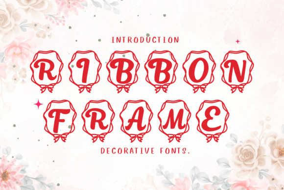 Ribbon Frame Font for Business