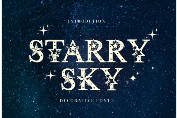 Starry Sky: A Creative Font for Designers