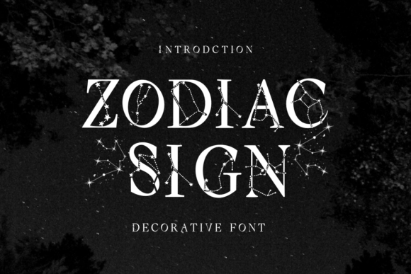 Zodiac Sign Font: Creative & Commercial